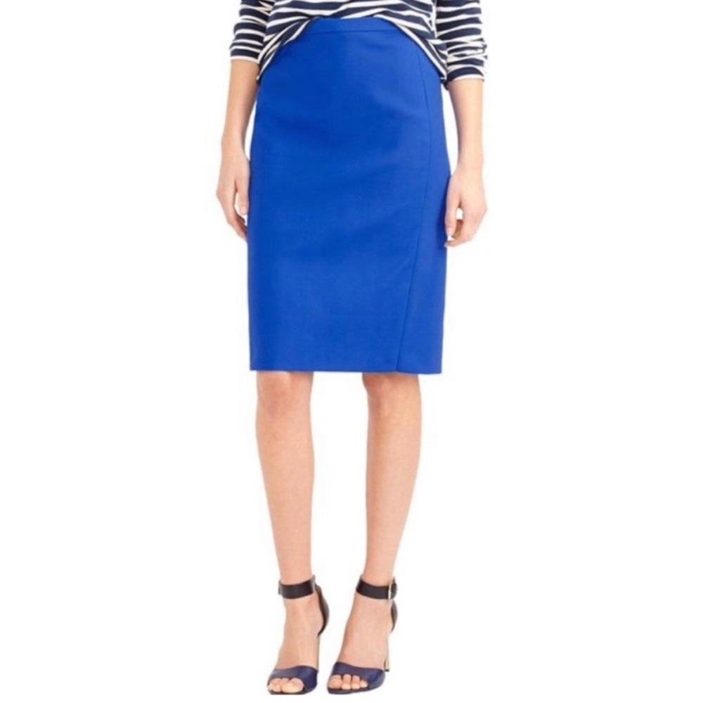 J. Crew No. 2 Blue Pencil Skirt